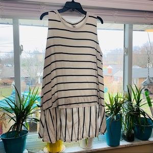 Black and white striped shirt